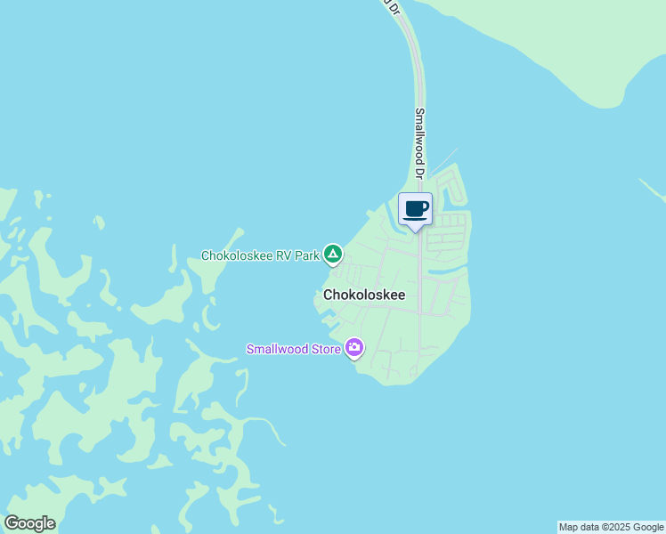 map of restaurants, bars, coffee shops, grocery stores, and more near 67 Hamilton Lane in Ochopee