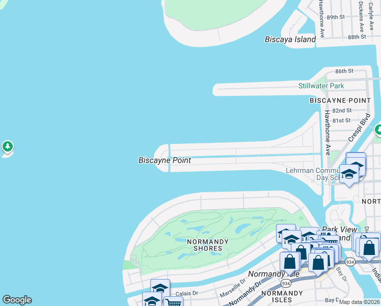 map of restaurants, bars, coffee shops, grocery stores, and more near 1811 Cleveland Road in Miami Beach