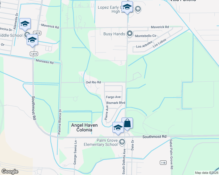 map of restaurants, bars, coffee shops, grocery stores, and more near 6234 Mitchell Ave in Brownsville
