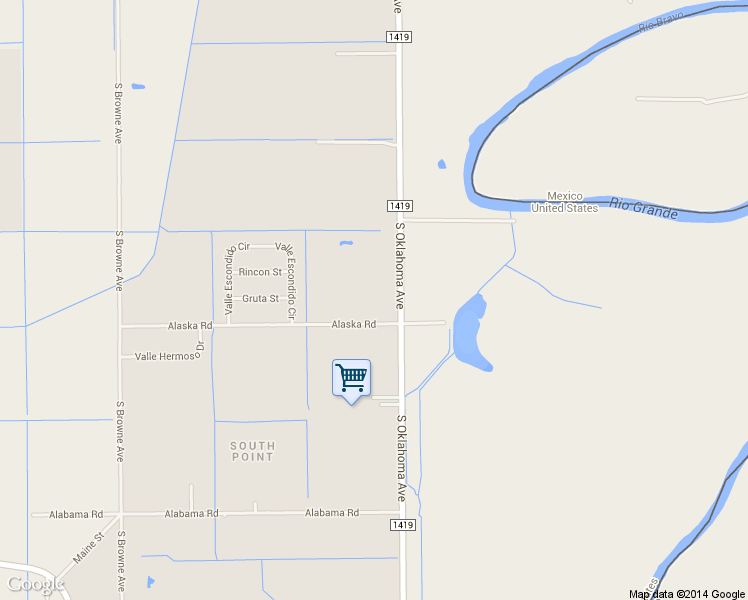 map of restaurants, bars, coffee shops, grocery stores, and more near 9865 Alaska Rd in Brownsville