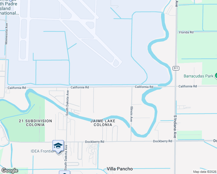 map of restaurants, bars, coffee shops, grocery stores, and more near 6655 California Road in Brownsville