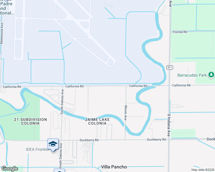 map of restaurants, bars, coffee shops, grocery stores, and more near 6652 California Road in Brownsville