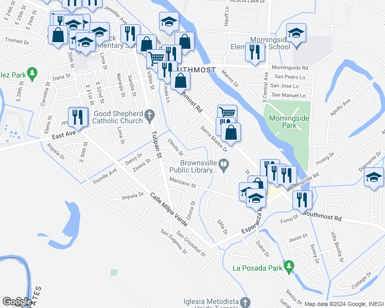 405 Olmito Street, Brownsville TX Walk Score