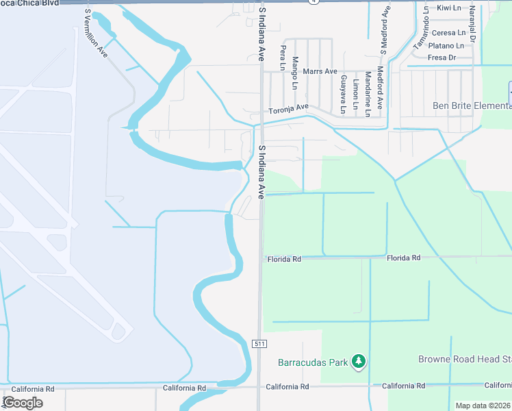 map of restaurants, bars, coffee shops, grocery stores, and more near 1176-1288 South Indiana Avenue in Brownsville