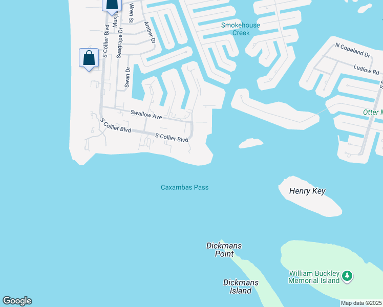 map of restaurants, bars, coffee shops, grocery stores, and more near 1100 South Collier Boulevard in Marco Island