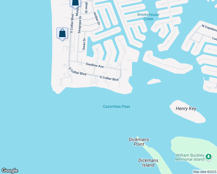 map of restaurants, bars, coffee shops, grocery stores, and more near 1070 South Collier Boulevard in Marco Island