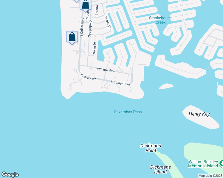 map of restaurants, bars, coffee shops, grocery stores, and more near 1070 South Collier Boulevard in Marco Island