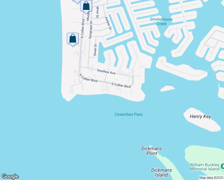 map of restaurants, bars, coffee shops, grocery stores, and more near 1070 South Collier Boulevard in Marco Island