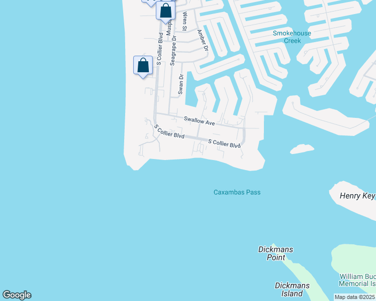 map of restaurants, bars, coffee shops, grocery stores, and more near 1000 South Collier Boulevard in Marco Island