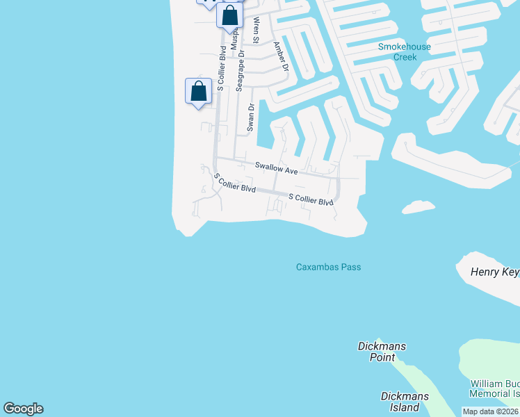 map of restaurants, bars, coffee shops, grocery stores, and more near 1000 South Collier Boulevard in Marco Island