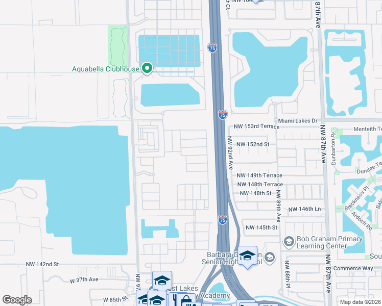 map of restaurants, bars, coffee shops, grocery stores, and more near 3314 West 97th Terrace in Hialeah