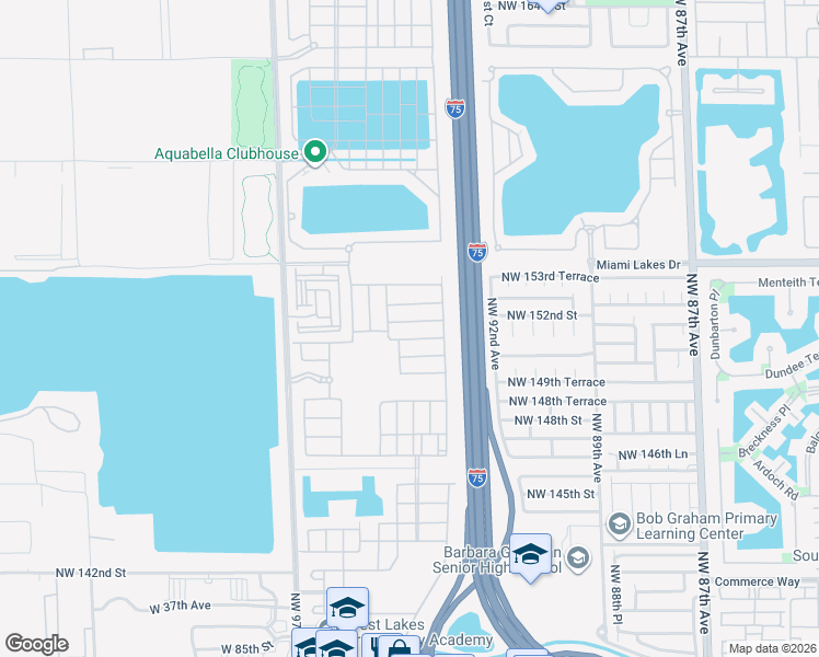map of restaurants, bars, coffee shops, grocery stores, and more near 3314 West 97th Terrace in Hialeah