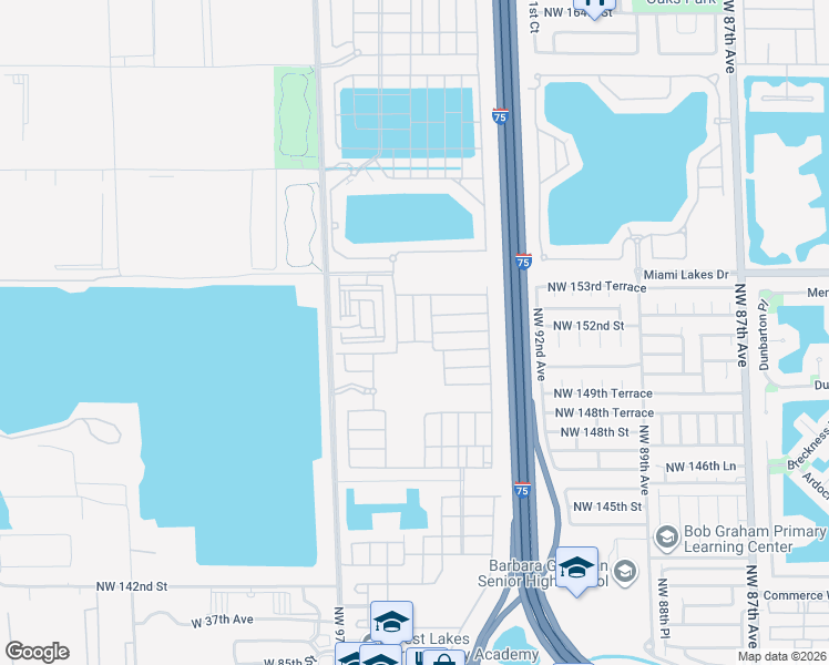 map of restaurants, bars, coffee shops, grocery stores, and more near 10377 West 34th Court in Hialeah