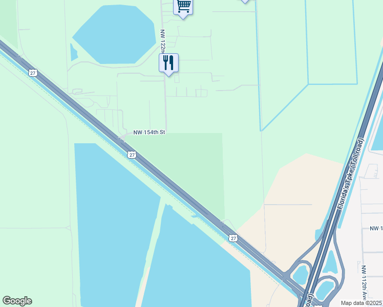 map of restaurants, bars, coffee shops, grocery stores, and more near 14201-14277 North US Highway 27 in Hialeah