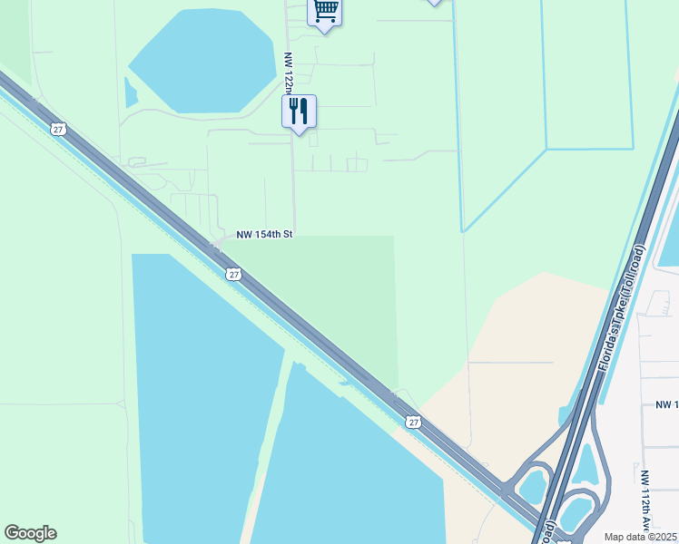 map of restaurants, bars, coffee shops, grocery stores, and more near 14201-14277 North US Highway 27 in Hialeah