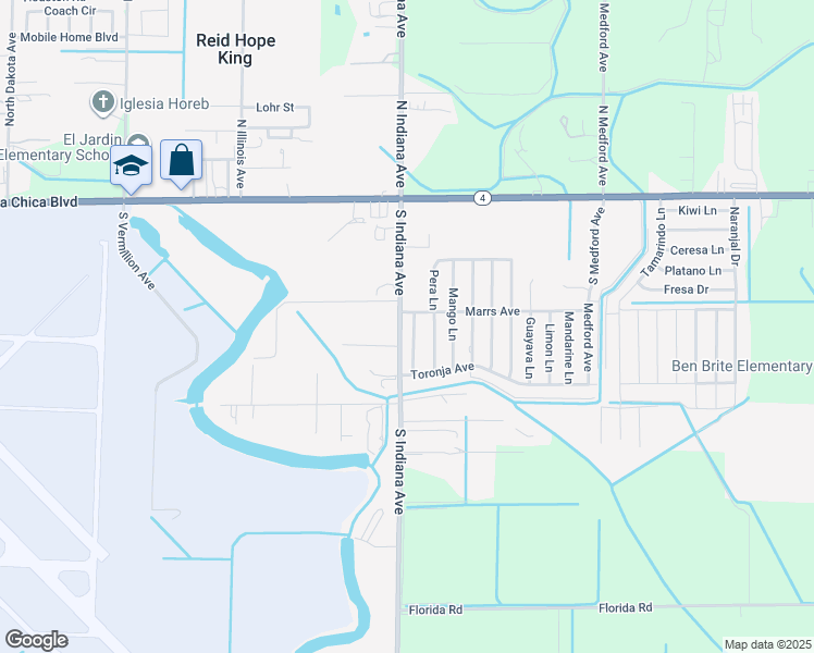 map of restaurants, bars, coffee shops, grocery stores, and more near 522 Valencia Ln in Brownsville