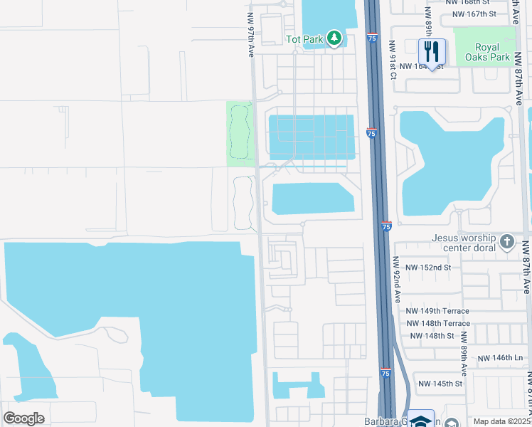 map of restaurants, bars, coffee shops, grocery stores, and more near 10051 West 35th Lane in Hialeah
