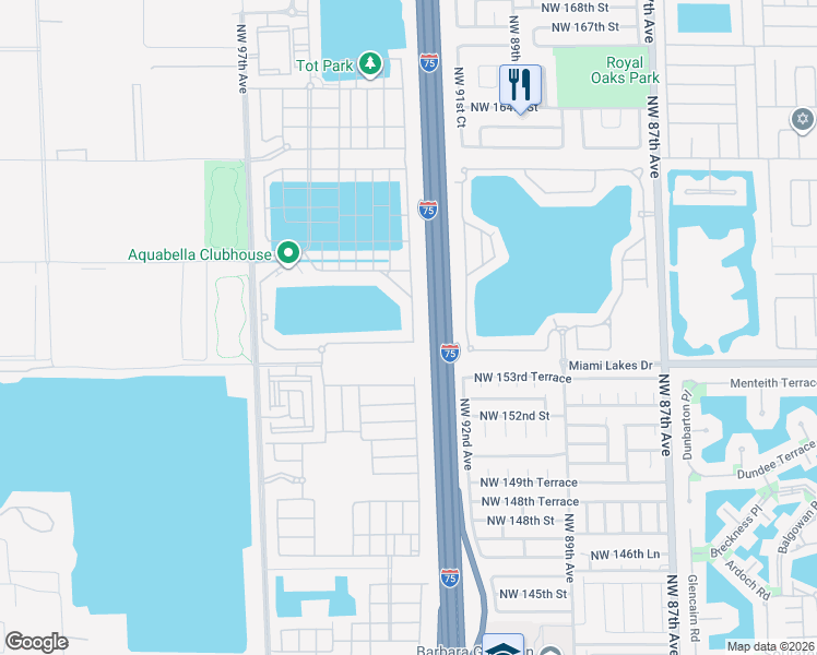 map of restaurants, bars, coffee shops, grocery stores, and more near 10005 West 32nd Lane in Hialeah
