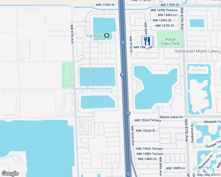 map of restaurants, bars, coffee shops, grocery stores, and more near 10360 West 33rd Court in Hialeah