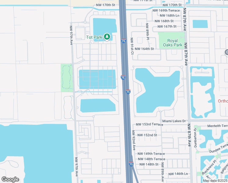 map of restaurants, bars, coffee shops, grocery stores, and more near 10360 West 33rd Court in Hialeah