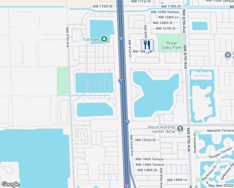 map of restaurants, bars, coffee shops, grocery stores, and more near 10371 West 32nd Lane in Hialeah