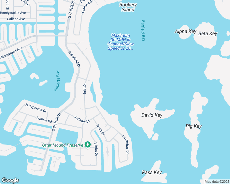 map of restaurants, bars, coffee shops, grocery stores, and more near 791 Caxambas Drive in Marco Island