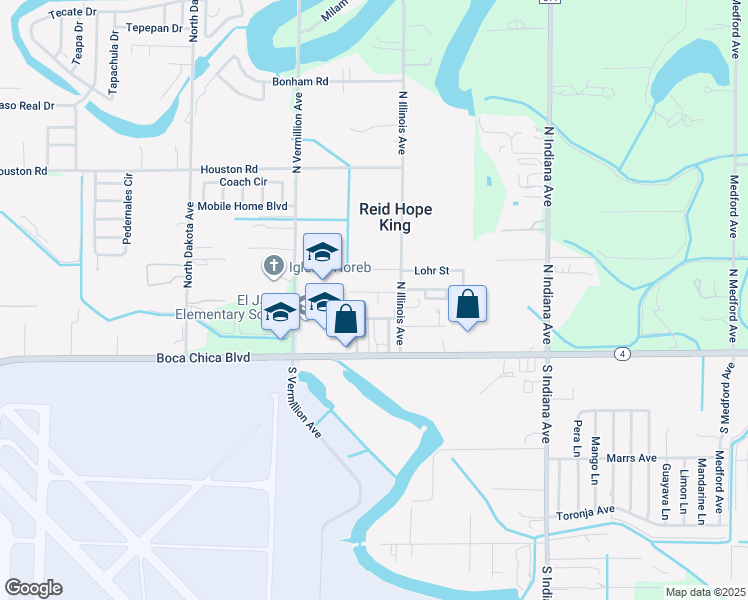map of restaurants, bars, coffee shops, grocery stores, and more near 7200 Chicago Avenue in Brownsville