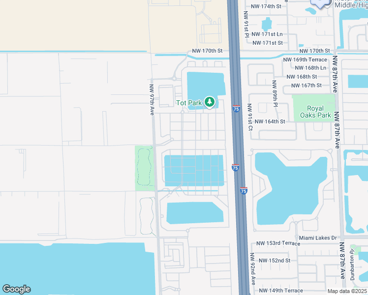map of restaurants, bars, coffee shops, grocery stores, and more near 3495 West 106th Terrace in Hialeah