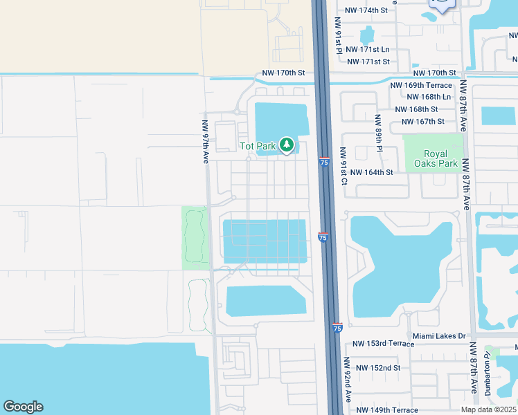 map of restaurants, bars, coffee shops, grocery stores, and more near 3495 West 106th Terrace in Hialeah