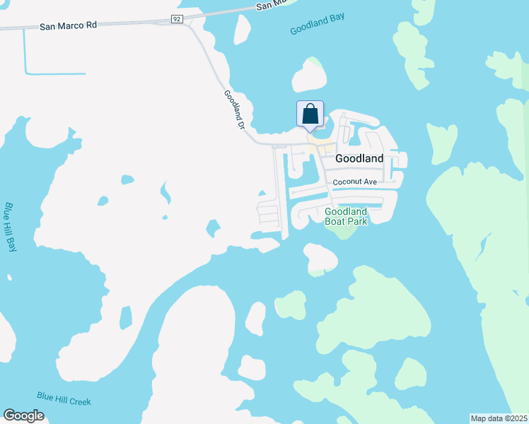 map of restaurants, bars, coffee shops, grocery stores, and more near 385 Angler Drive in Marco Island