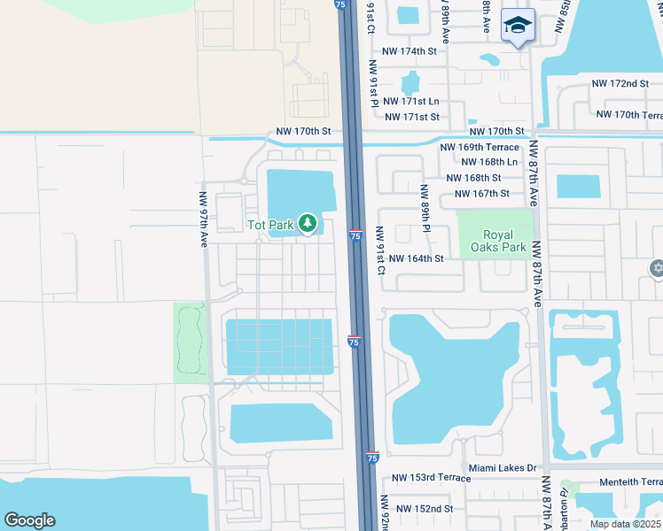 map of restaurants, bars, coffee shops, grocery stores, and more near 10842 West 33rd Court in Hialeah