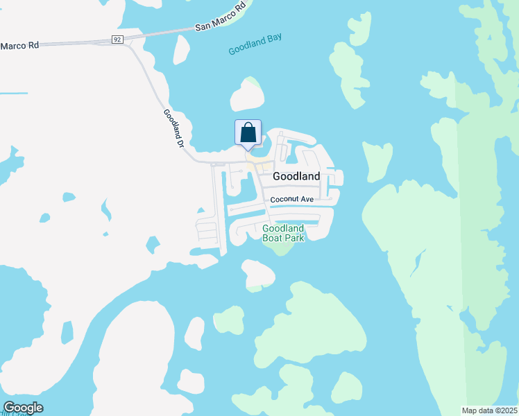 map of restaurants, bars, coffee shops, grocery stores, and more near 562 Coconut Avenue in Marco Island