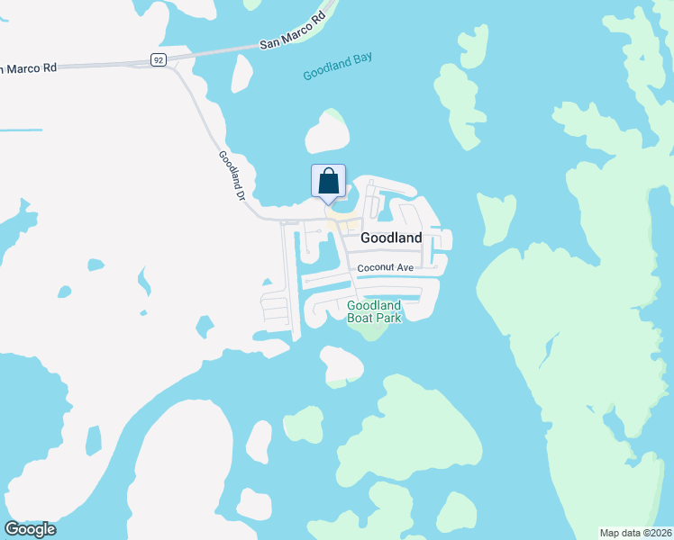 map of restaurants, bars, coffee shops, grocery stores, and more near 562 Coconut Avenue in Marco Island