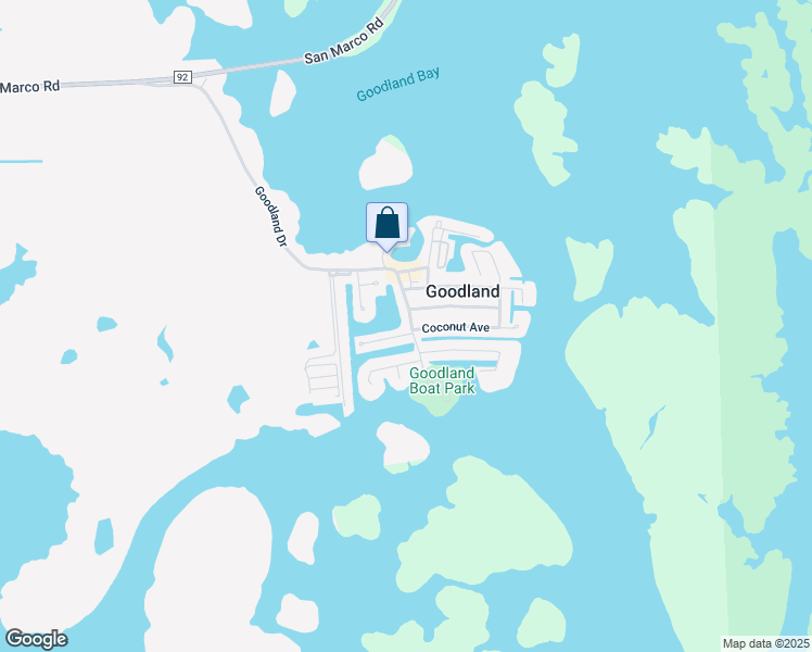 map of restaurants, bars, coffee shops, grocery stores, and more near 562 Coconut Avenue in Marco Island