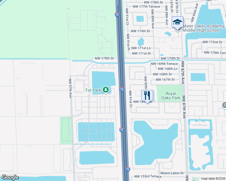 map of restaurants, bars, coffee shops, grocery stores, and more near 11071 West 33rd Court in Hialeah