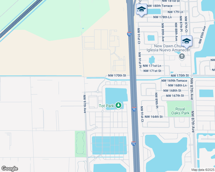 map of restaurants, bars, coffee shops, grocery stores, and more near in Hialeah