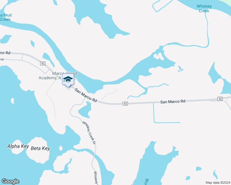 map of restaurants, bars, coffee shops, grocery stores, and more near 5 Stevens Landing Drive in Marco Island