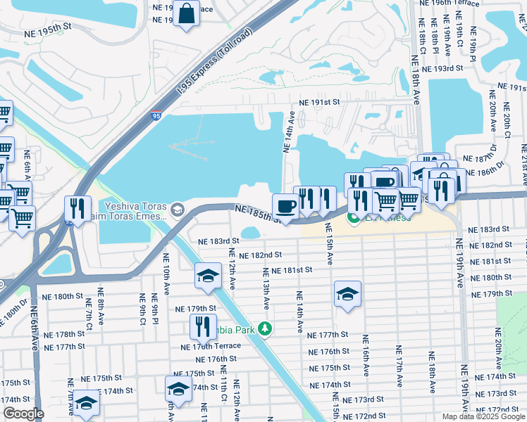map of restaurants, bars, coffee shops, grocery stores, and more near in Ojus