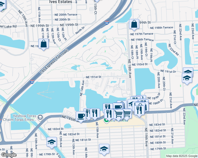 map of restaurants, bars, coffee shops, grocery stores, and more near in Ojus