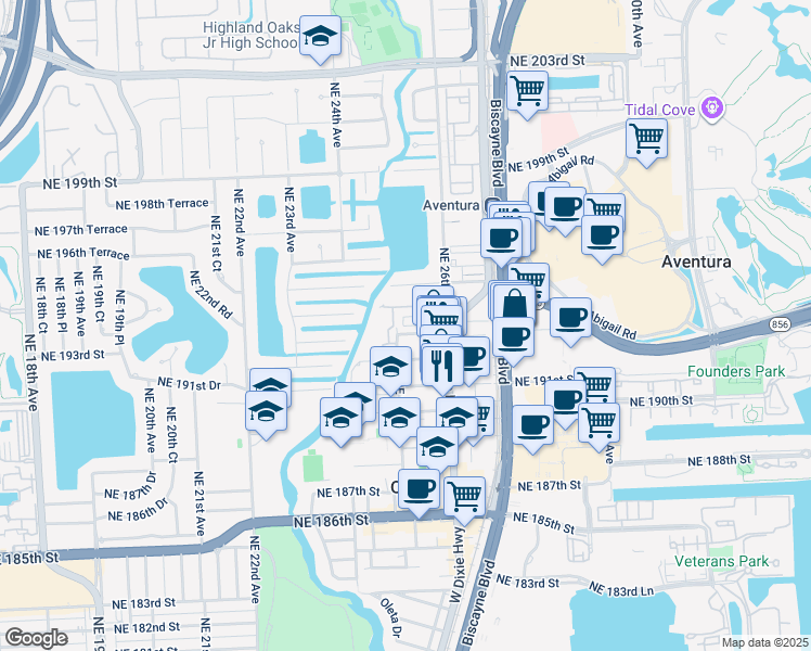 map of restaurants, bars, coffee shops, grocery stores, and more near in Ojus