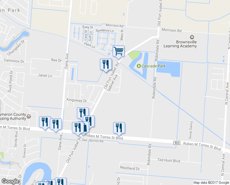 map of restaurants, bars, coffee shops, grocery stores, and more near 3840 Joseph Avenue in Brownsville