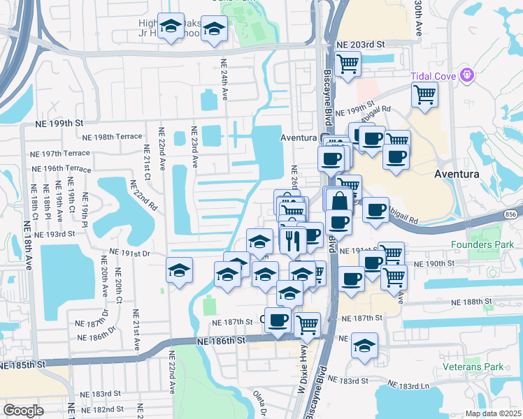 map of restaurants, bars, coffee shops, grocery stores, and more near in Ojus