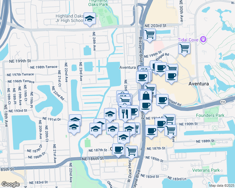 map of restaurants, bars, coffee shops, grocery stores, and more near in Ojus