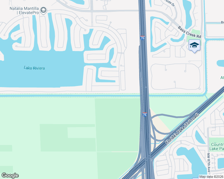 map of restaurants, bars, coffee shops, grocery stores, and more near 15655 Southwest 54th Court in Miramar