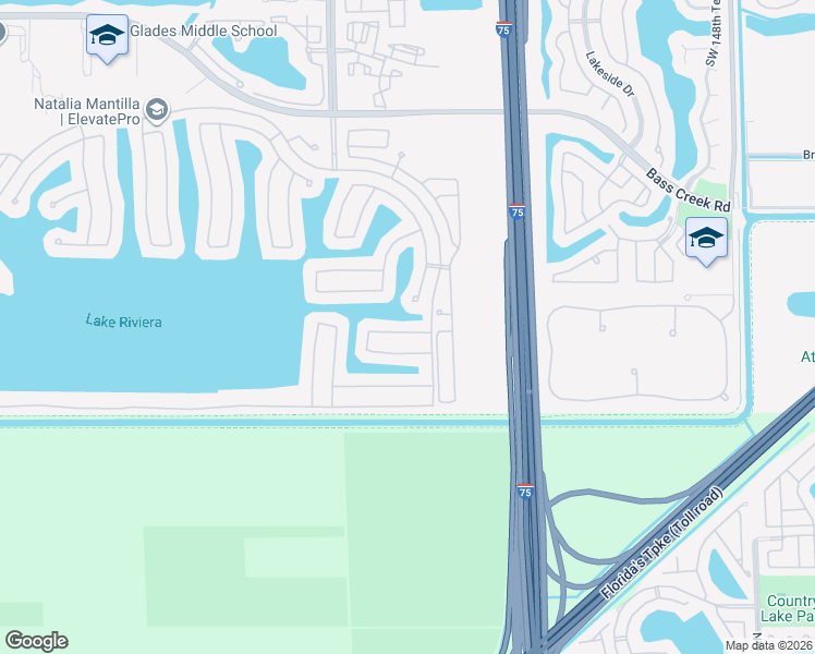 map of restaurants, bars, coffee shops, grocery stores, and more near 15635 Southwest 52nd Court in Miramar