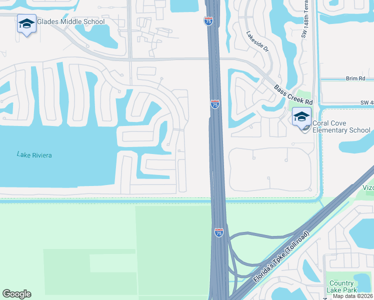 map of restaurants, bars, coffee shops, grocery stores, and more near 15544 Southwest 51st Place in Miramar