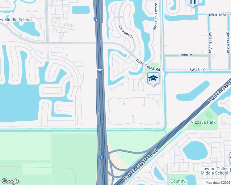 map of restaurants, bars, coffee shops, grocery stores, and more near 15340 Southwest 50th Street in Miramar