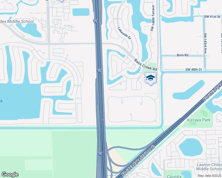 map of restaurants, bars, coffee shops, grocery stores, and more near 15340 Southwest 50th Street in Miramar