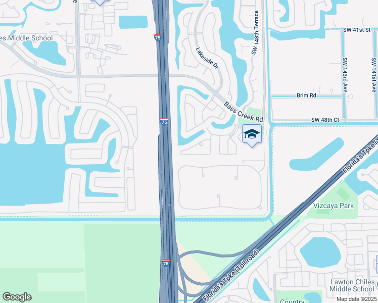 map of restaurants, bars, coffee shops, grocery stores, and more near 15340 Southwest 50th Street in Miramar