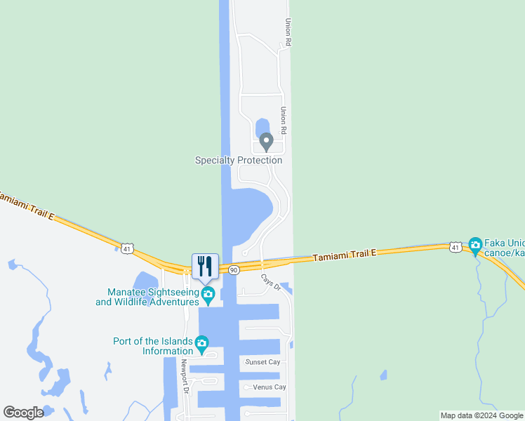 map of restaurants, bars, coffee shops, grocery stores, and more near 25033 Peacock Lane in Naples